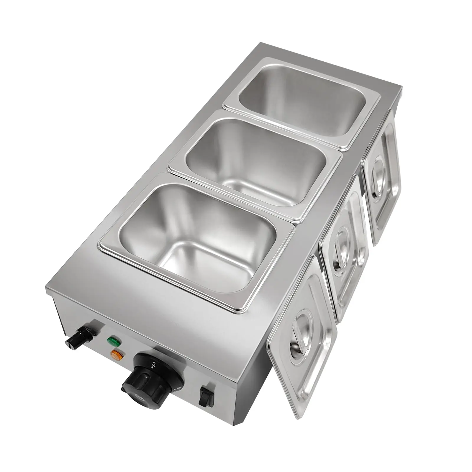 Garvee IDEALHome 3-Tanks Chocolate Melter, 1200W Tempering Machine with Lid