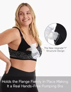 4-in-1 Pumping Bra Hands Free Fixed Padding Nursing Bra & Maternity Bra Size - M