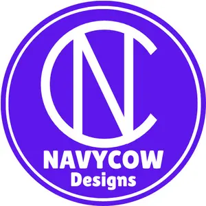 NavyCow Designs shop logo
