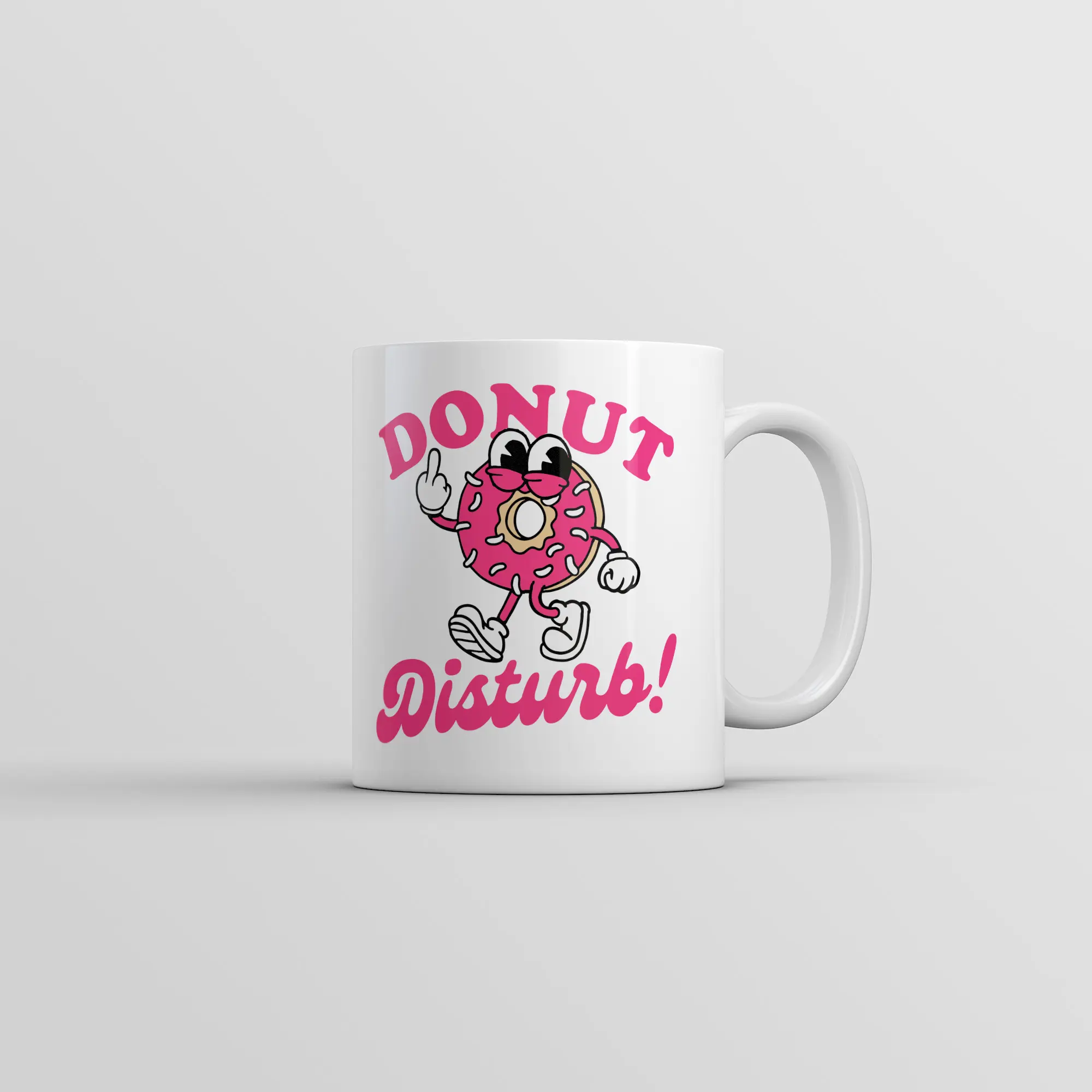 Donut Disturb Mug Funny Sarcastic Food Graphic Novelty Coffee Cup - 11oz Funny Coffee Mugs Ceramic Printed Drinkware Cup