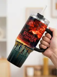 Vintage Movie 40oz Tumbler , Stranger Tumbler 40oz , Gift For Fan , Home decor Gift