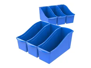Large Book Bin, Blue (Case of 6)