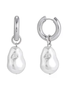 Classic French Retro Pearl Earrings For Women Minimalist Stainless Steel Earrings Simple Fashion Jewelry Gift