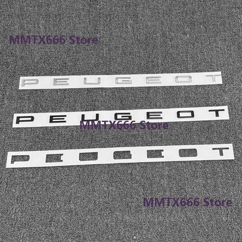 ABS Letter for Peugeot 3008 308 2008 208 408 4008 GT 5008 307 508 206 207 301 Car Rear Trunk Emblem Sticker Label Decoration
