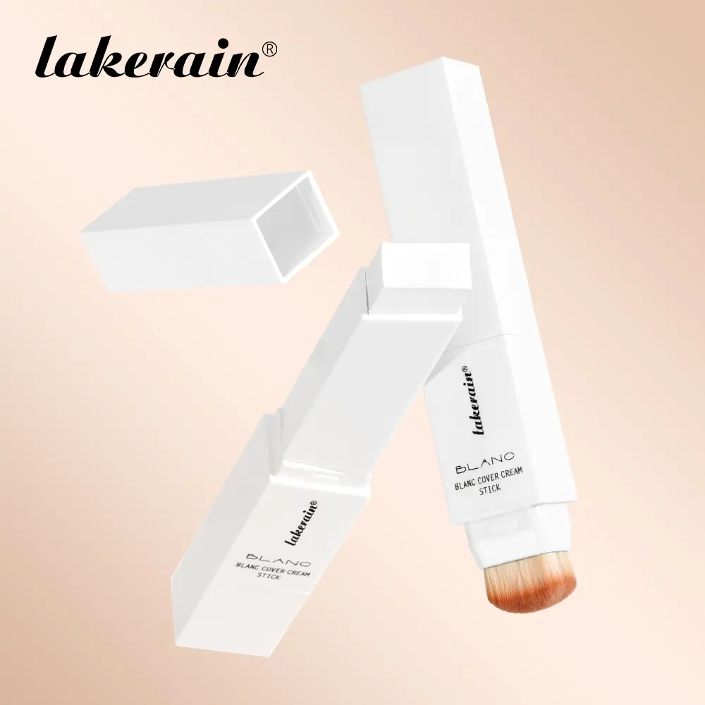 Longlasting Matte Cream Stick, Tinted Foundation Stick, Concealer Foundation Hybrid, Color-Changing Foundation, Medium to Full Coverage Dewy Finish, Flawless Complexion, No Greasy, Lightweight and Smooth Blending, Dual-Ended with Brush, Makeup