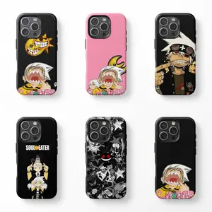 Retro Anime Soul Eater Maka Albarn Protective Phone Case - Style 1, Aesthetic Durable Cover, Sun-and-Moon Print, Shockproof Dual-Layer Protection, Phone Accessory for iPhone 17 Pro Max,16,15,14,13,12,11,8,7 Series, Ideal Gift for Fans
