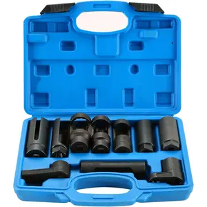 10 count  Sensor Socket Set Sensor Oil  Sending Unit Socket Set Universal Sockets O2 Sensor Tool Set