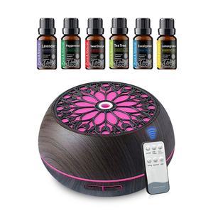 550ml Diffuser  6 Therapeutic Oils  Soundwave Tech, Remote Controlled Mist & Light Modes fire diffuser bourbon  humidifier air  purifier anti  gravity  humidifier