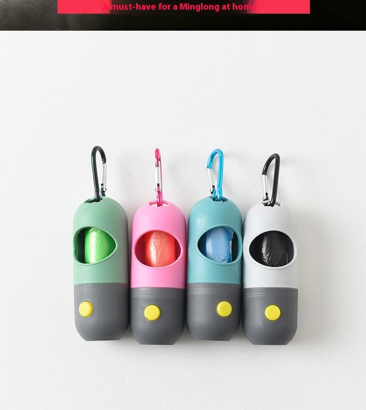 Led Light Pet Waste Bag Dispenser - For Dogs, & Cats - Dog Poop Scooper Bags - Waste Bags Holder Dispensers - Pet Clean Accessories