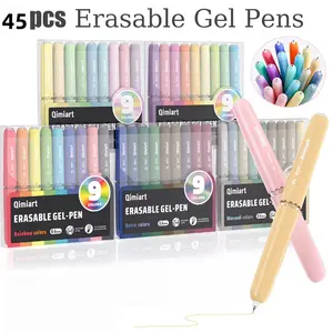 Languo 45 Color Erasable Pen Set, 0.6mm Fine Tip, Smooth Writing, Eggshell Design, Ideal for Students, Drawing, Notes, Marking, Office Supplies