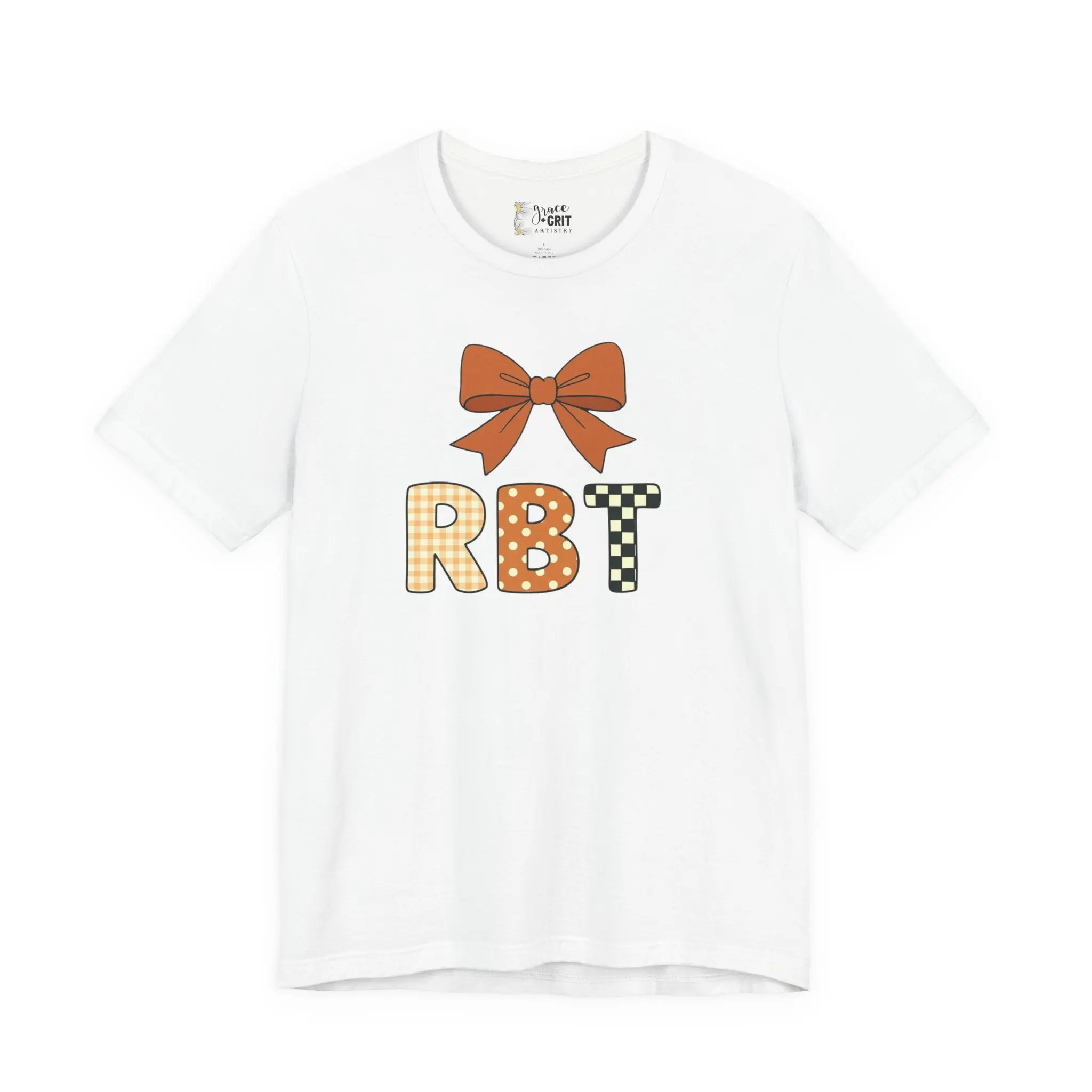 RBT Patch Letters Tee | Bow Monogram Shirt, Checkered & Gingham Initials