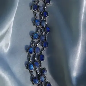Blue Moonstone Sterling silver necklace | 925 | Handmade