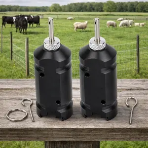 Updated Perimeter Trip Alarm, Camping Trip Wire Alarm Device, Early Warning Security System for Outdoor Camp Safe Bear Deterrent d Property Safety, Black (2 Pack)