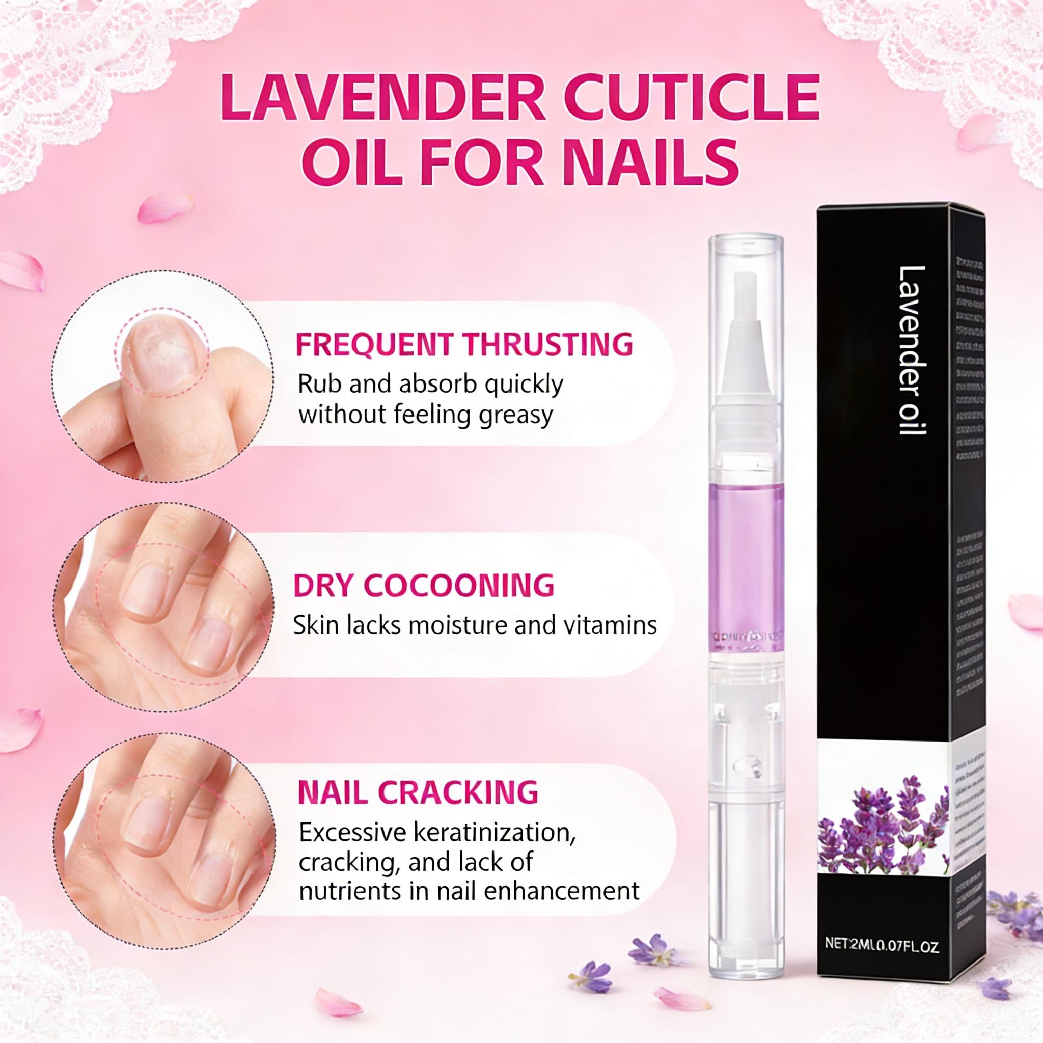 Nail Growth Oil Pen – Organic Cuticle Oil for Stronger, Shiny Nails, Moisturizing Nail Strengthener Serum for Weak, Brittle, Thin Nails, Nourishing Manicure Treatment & Nail Care Moisturizer