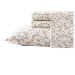 Laura Ashley Victoria Beige Queen Sheet Set