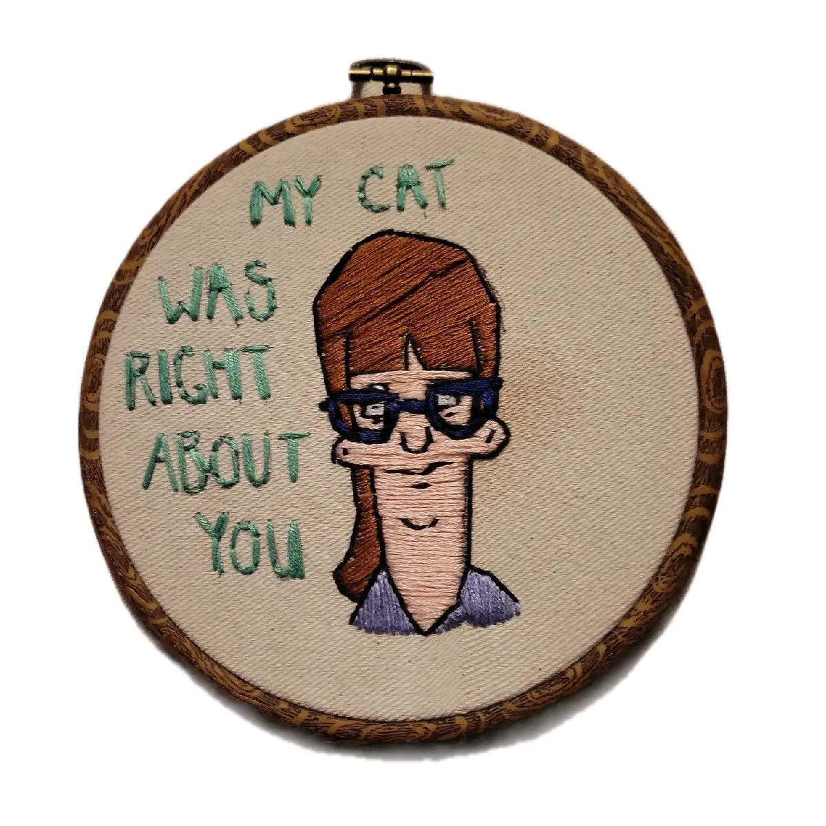 Gayle from Bob's Burgers -My Cat Was Right About You, embroidery
