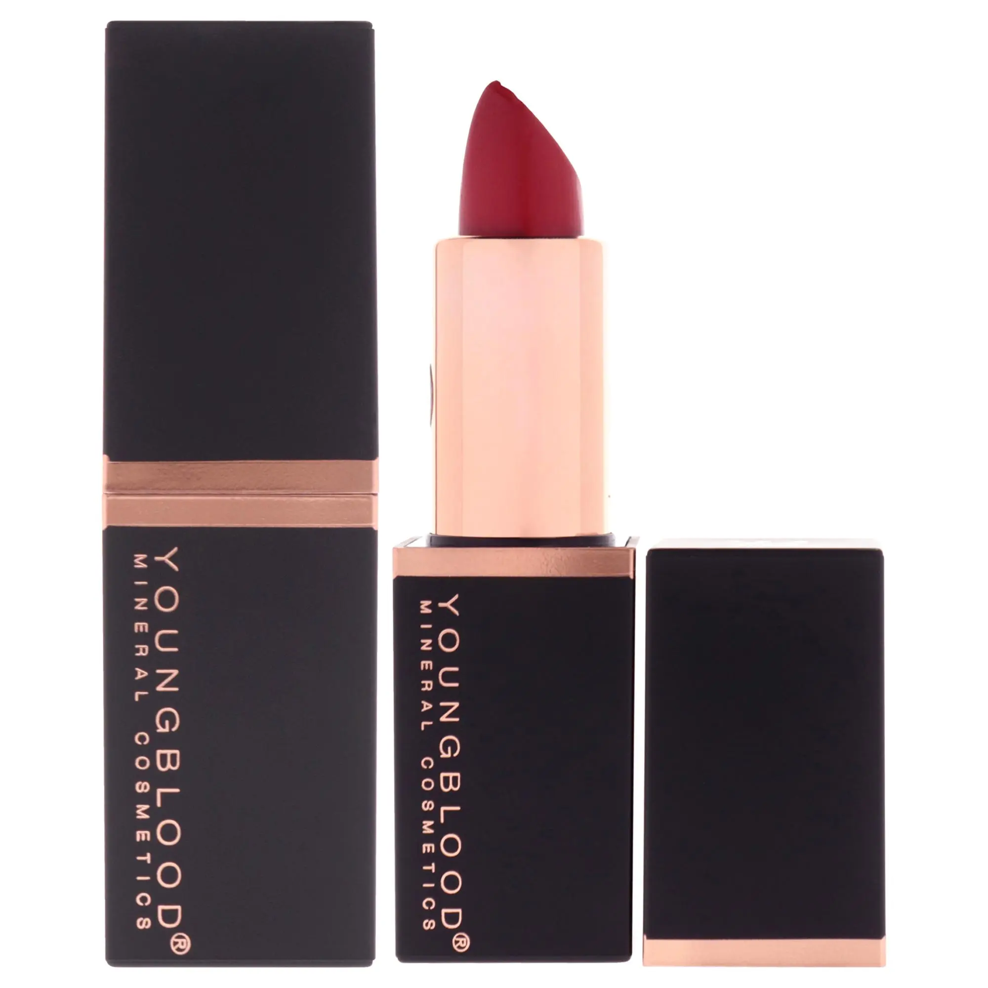 Youngblood Mineral Creme Lipstick - Vixen Shade, 0.14oz Tester Compact Makeup for Women
