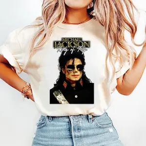 Michael Jackson Heat Transfer Patch, Iron-On T-Shirt Print, Ready to Press Graphic Design.