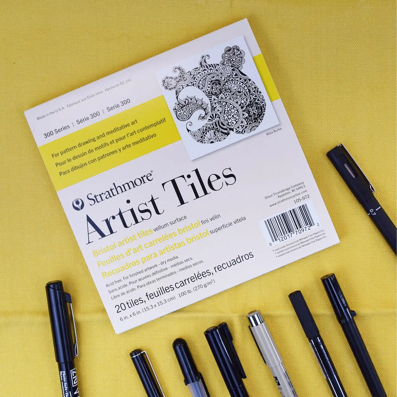 Strathmore Artist Tile 6" x 6", Bristol Vellum