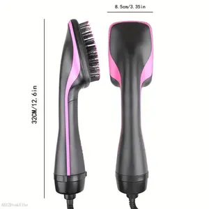 Multifunctional Hot Air Comb, 1 Box Automatic Hair Straightener, Negative Ion Hot Air Comb, Hair Styling Tool for Home & Salon Use, Hair Styling ToolsVelvet Bloom15AB12PeakVibe