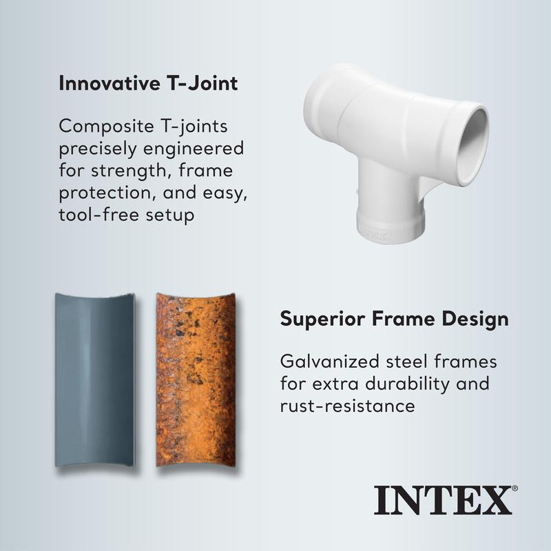 Intex 30" Prism Metal Frame Round Outdoor Above Ground Swimming Pool,(PUMP NOT INCLUDED)