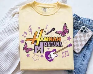 Channel Hannah Montana Tee, Hannah Montana Music  Shirt, Girl Trip Outfits, The Other Side of Me, WDW Vacation Tee, Cool Colors, Brighten Up Your Look, Classic Styles, Never Go Out of Fashion