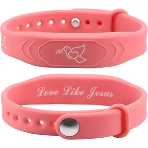 2 Pack  Verse Bracelets, with NFC Scan? Daily  Bracelets Christian Gospel Scripture Bracelet Faith and Style Combined Inspirational Religious Wristband Gifts for Women (Love Like )