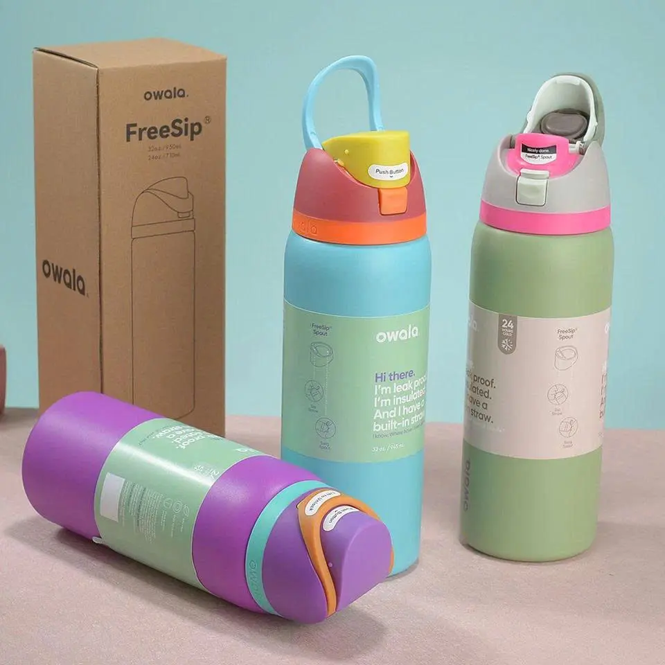 Owala 32oz Stainless Steel Water Bottle - Multi colour