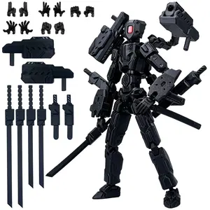 7.5-inch T13 Action Figure (Assembled) Multi-Articulated Mobile Robot Nova Set, Desktop Decoration for Game Lovers' Toys