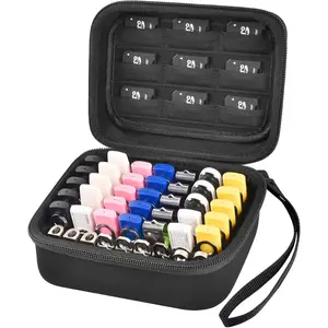 USB Flash Drive Case, Thumb Drive, Memory Card SD SDXC SDHC Card Holder Organizer, Electronic Accessories Storage Bag for SanDisk/SamData/Samsung/TOPESEL/PNY (Bag Only)