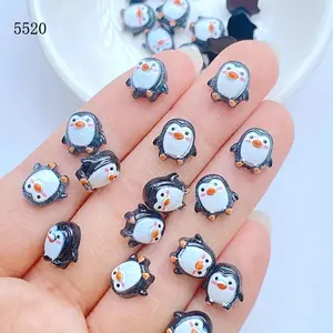 20PCs adorable resin mini Penguin figurines-flat back DIY decorations for weddings, scrapbooks & manicures-versatile scene, festivals, home, office, Yard & Christmas decor