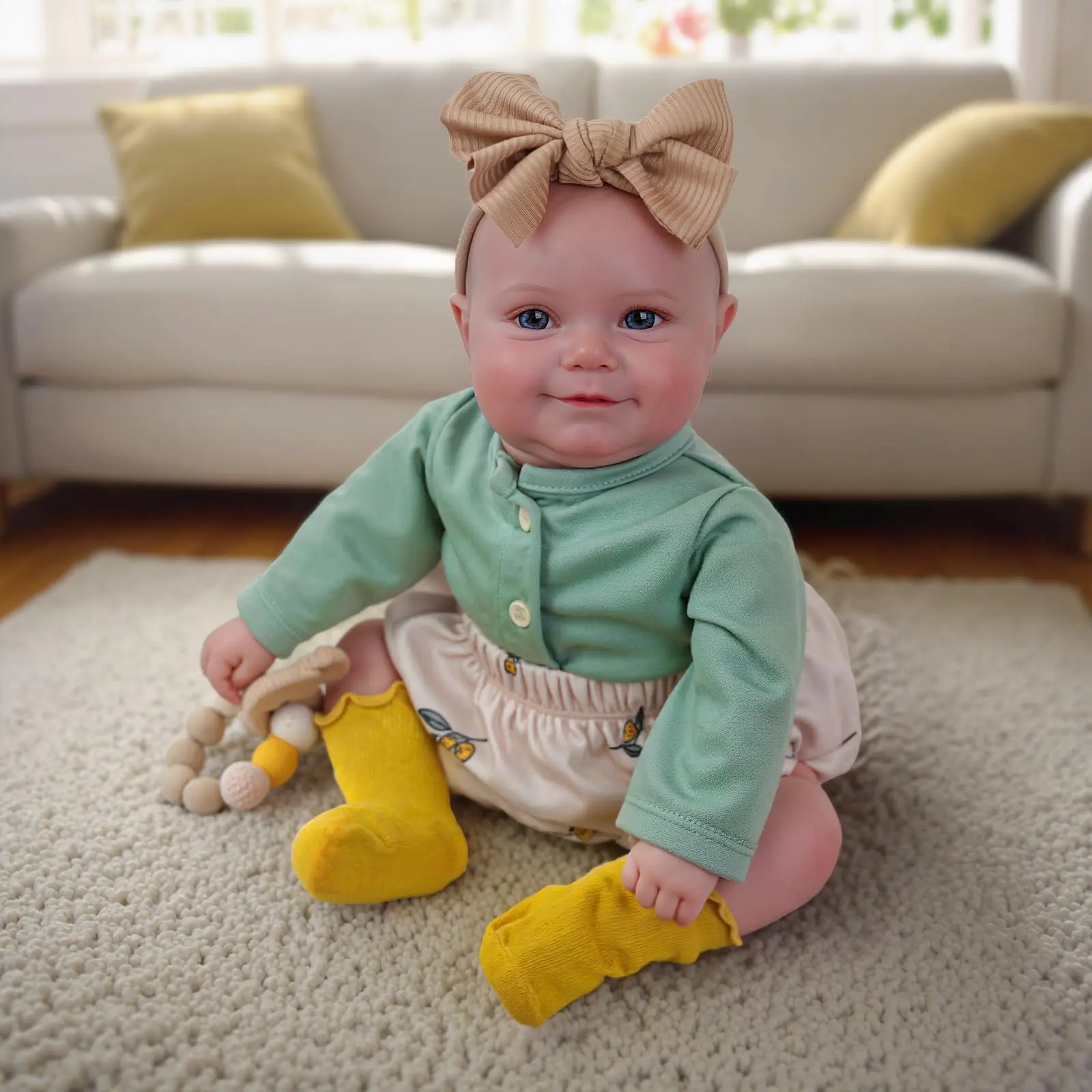 BABESIDE Reborn Baby Dolls, 20Inch Soft Vinyl Realistic-Newborn Baby Doll Poseable Real Life Lifelike Baby Dolls w/Doll Accessories for 3+ Year Old Girls Realistic Poseable Newborn Baby Dolls