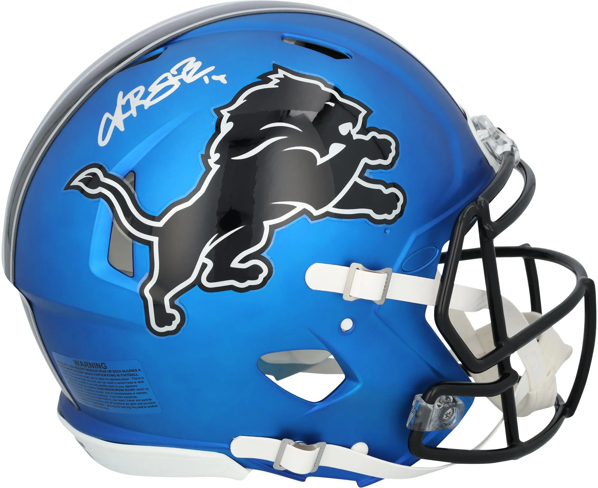 Amon-Ra St. Brown Detroit Lions Autographed Riddell 2024 Alternate Speed Authentic Helmet - Fanatics Authentic Certified