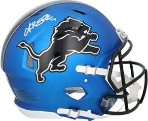 Amon-Ra St. Brown Detroit Lions Autographed Riddell 2024 Alternate Speed Authentic Helmet - Fanatics Authentic Certified