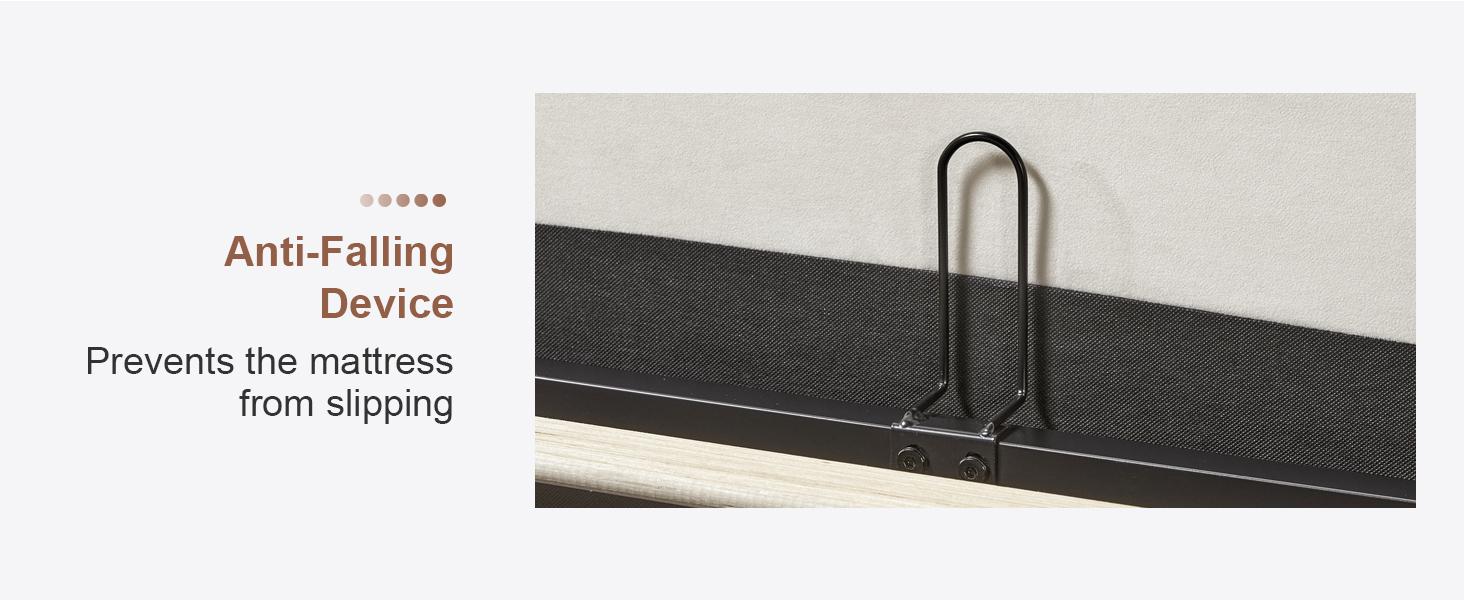 AMERLIFE Modern Lift Up Storage Bed with 52.1" Linen Upholstered Wingback Headboard, Platform Bed Frame with Large Underneath Storage Space/Hydraulic Menchies- King size(ships in 2 boxes)/Best Gift Ideas/Christmas Gifts