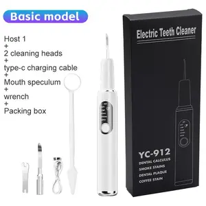 Sonic Plaque Remover, 9 Million High-Frequency Electric Dental Cleaner, 5 Modes IPX6 Waterproof Tartar Calculus Stain Removal Kit, Home Oral Care Teeth Cleaning Tool