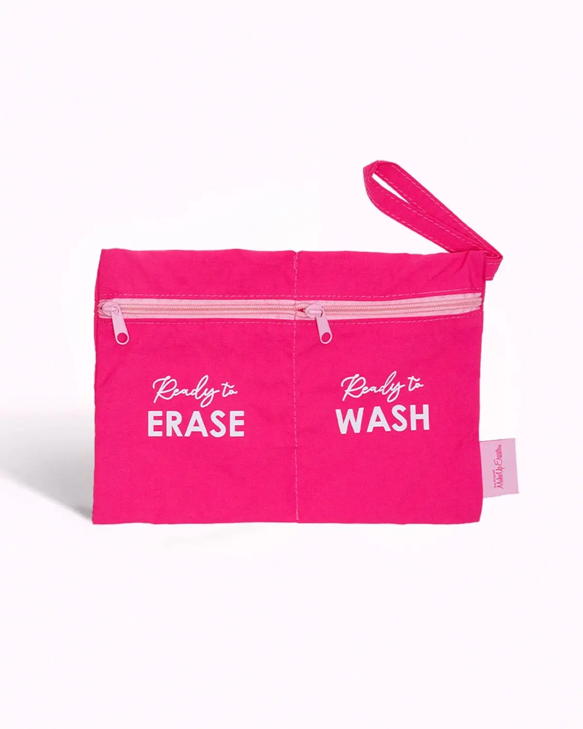 Wet/Dry Travel Bag - Water-Resistant MakeUp Eraser Dual Pocket Organizer Pouch