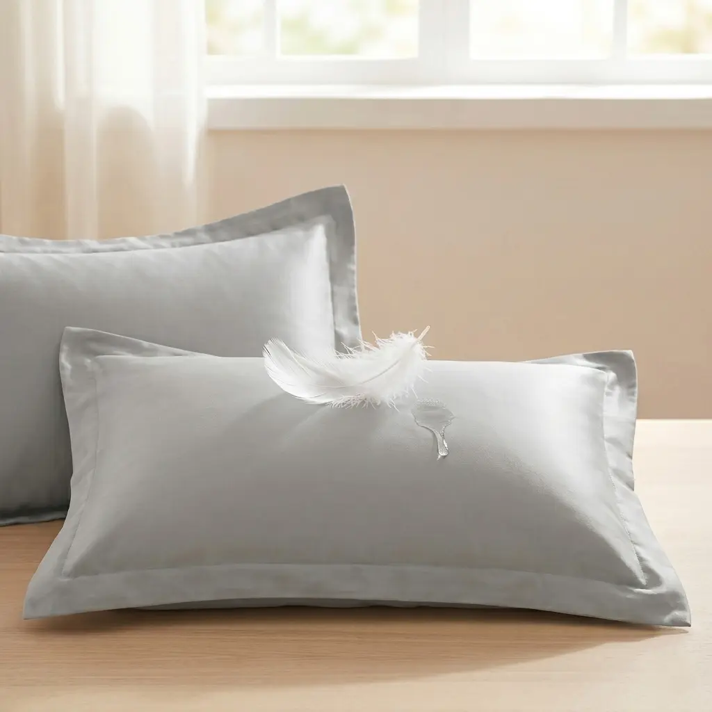 [ Summer Sale Deals ]NTBAY 2-Piece 500 Thread Count 100% Egyptian Cotton Pillow Shams - Super Soft & Breathable Oxford Pillowcases with 2" Decorative Ruffle, Set of 2
