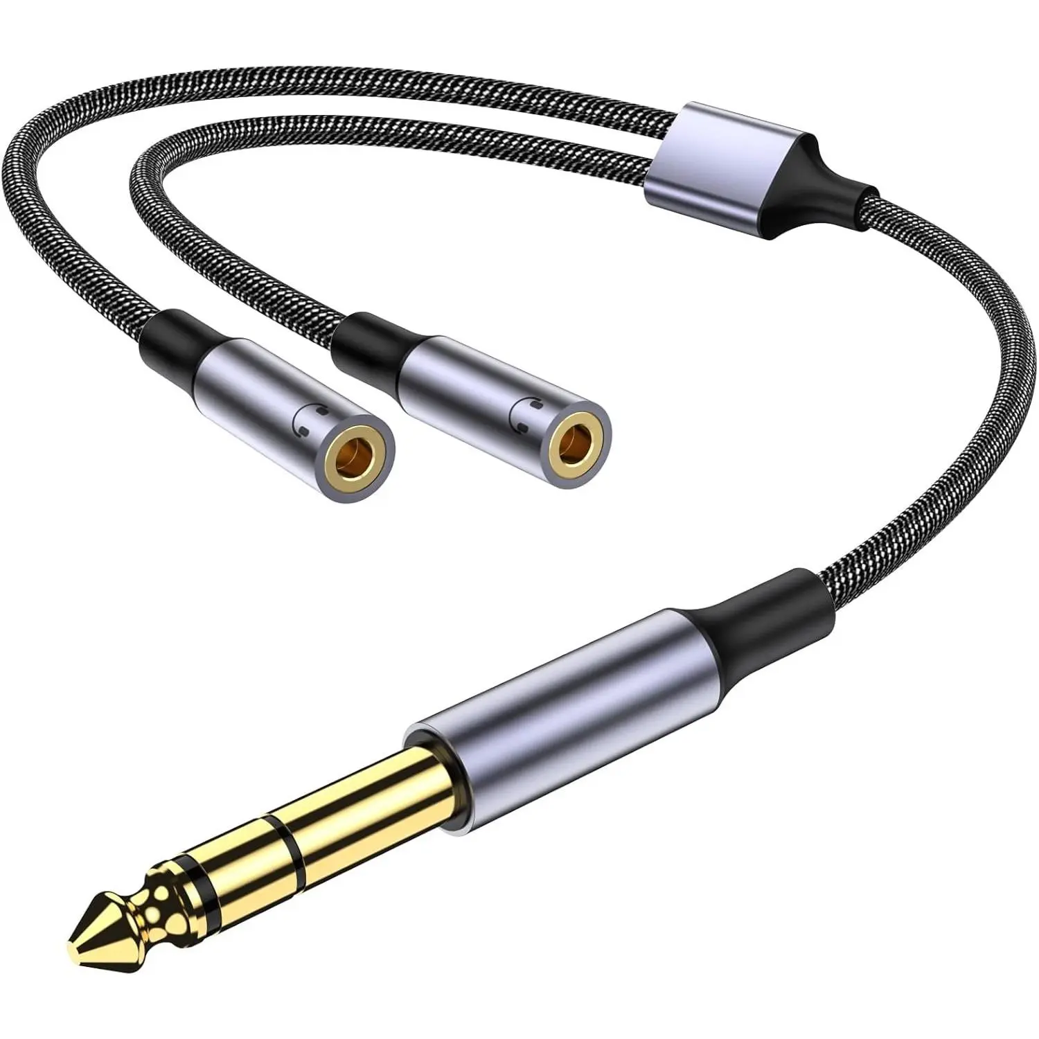 1/4 inch TRS to  1/8 Female Y , 6.35mm to  3.5mm Female Y Splitter , 1/4 Inch to  1/8 Inch Headphone Adapter Compatible Headphones etc