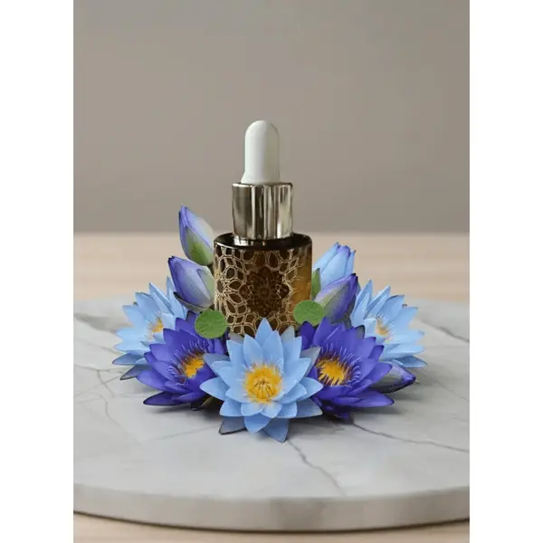 Pure Blue Lotus Botanical Essential Oil Drops, 15ml Sleep Aid - Aromatherapy Relaxation Support for Restful Nighttime Rituals & Spiritual Practices, Stress Relief