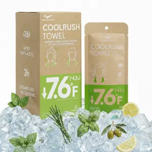 CoolRush Pickleball Cooling Towel – Instant Cold Neck Wrap for Hot Weather, Large Cooling Rag for Tennis, Golf, Softball, Gym, Marathon, Cycling, Fitness & Court Sports