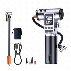 Multi-Functional Electric Air Pump - Safety Hammer - Flashlight - Seat Belt Cutter - Vehicle Emergency Tool   hose design
