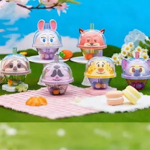 Disney Zootopia 2 Taro Ball Milk Tea Series Blind Box, Cute Animal + Milk Tea Design, Suitable For Daily Display,Unique design ,Home &Office Decorations,Birthday Gift/Valentine's Day Gift/New Year Gift For Friends Family Blindbags Surprise Set