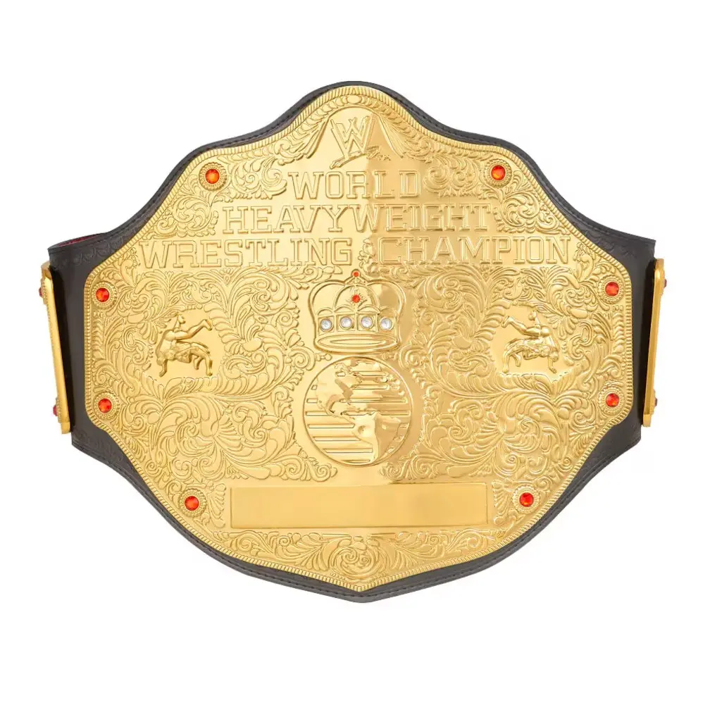 BIG Gold  World Heavyweight Championship Retro Replica Title Belt 2mm