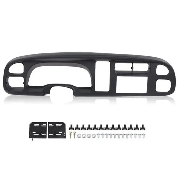 Double Din Dashboard Bezel Black Fit For 1998-2002 Dodge Ram 1500 2500 3500
