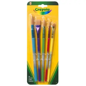 Crayola Llc  5 Pack Assorted Colors Crayola Paint Brush Set