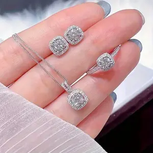 Gift for Her/Him 4pcs Fashionable and Minimalist New Creative Necklace Earrings Rings Party Commemorative Gifts Versatile Jewelry Exquisite Christmas and Birthday Gifts for Family and Friends,Halloween