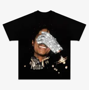 Michael Jackson Glove Graphic T-Shirt Vintage 90s Tee