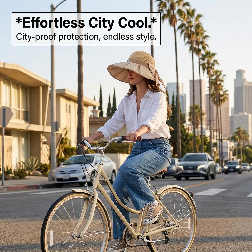 Beach Sun Straw Hats for Women, UPF 50+ UV Sun Protection Wide Brim Summer Straw Hat Foldable Packable Roll up Cap