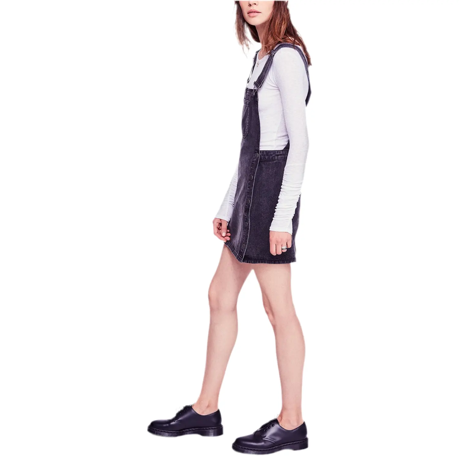 FREE PEOPLE: LOUISE BLACK DENIM SKIRTALL